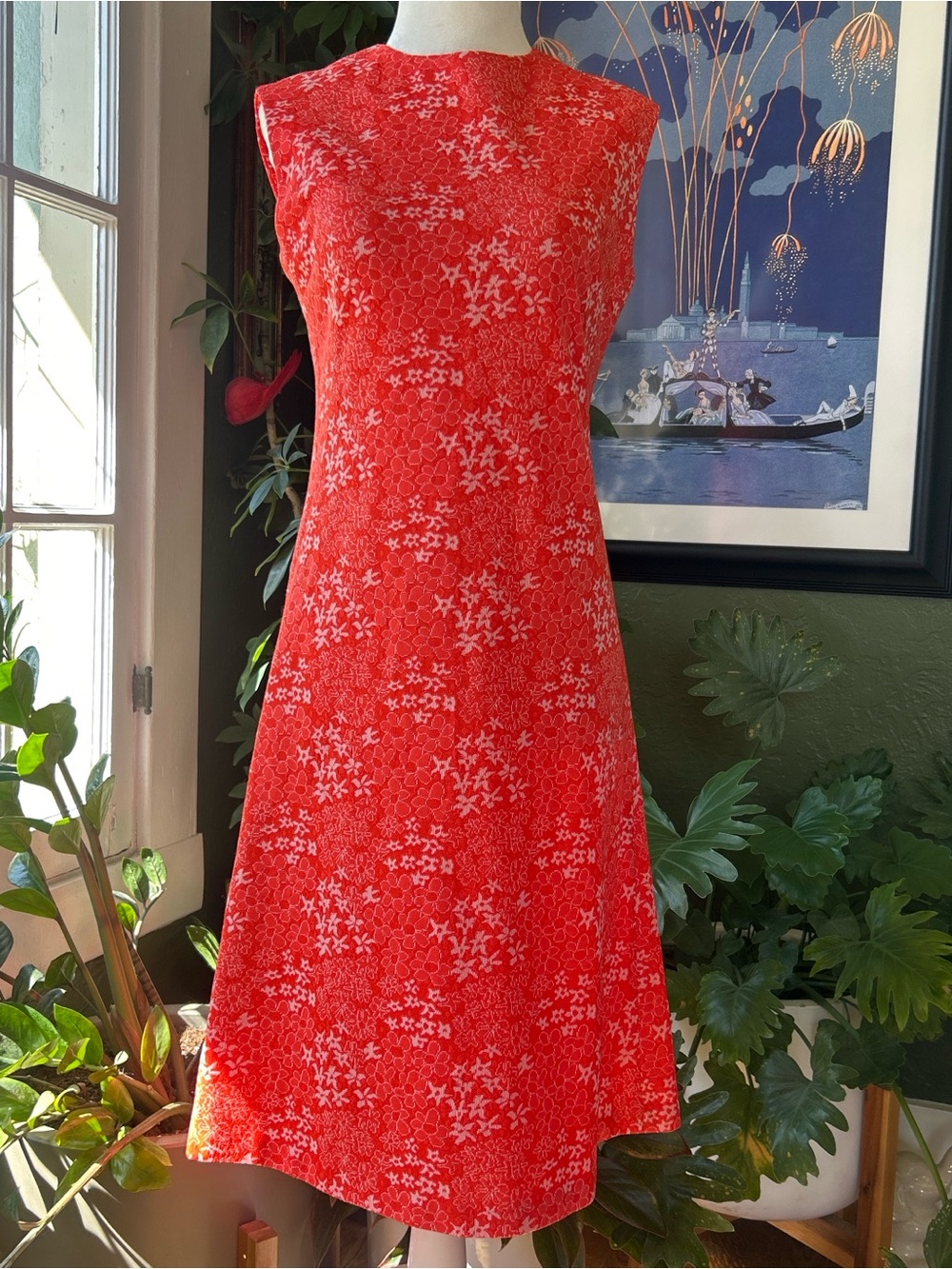 Vintage 1960s A-Line Shift Style Dress